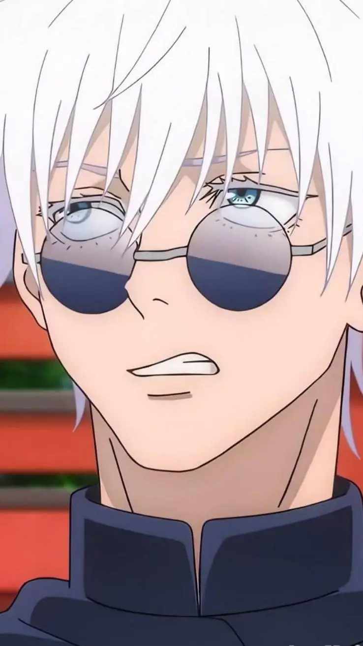 ai character: Gojo🔴 🟣 🔵 background