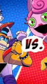 ai character: Pp vs Fnaf background