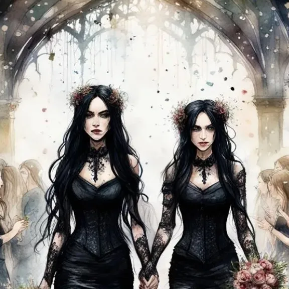 chat with ai character: Gothic weddings 