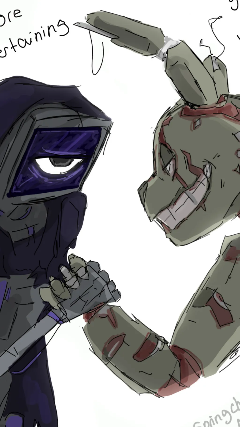 ai character: Springtrap   background