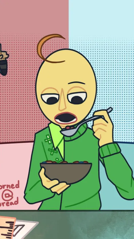 ai character: Baldi background