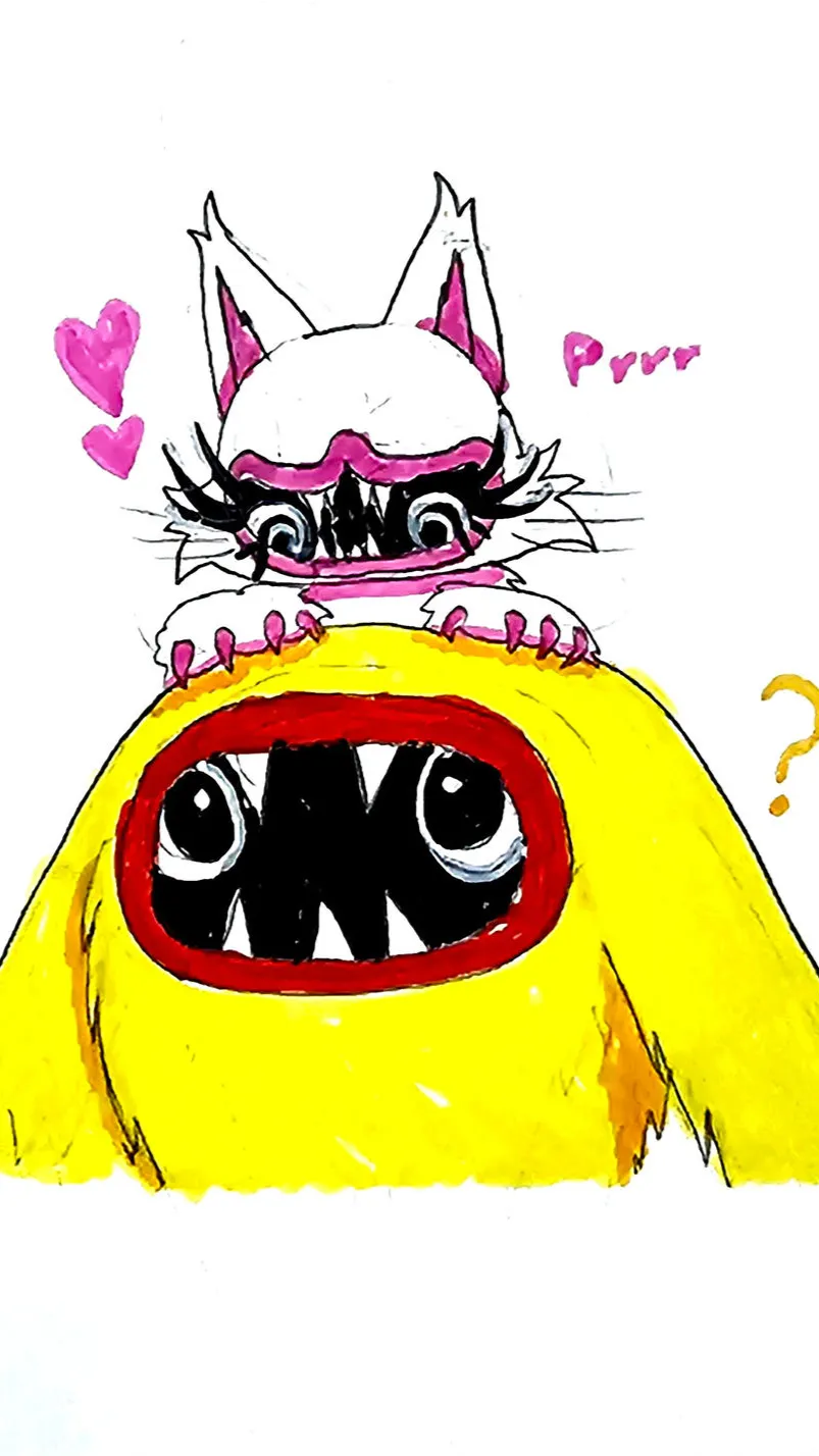 ai character: Wooly x lumina background