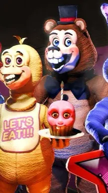 ai character: Fnaf Showtime background