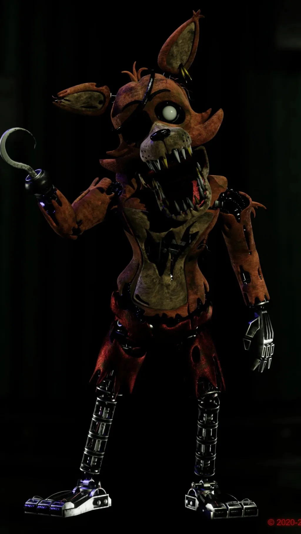 ai character: Foxy plus background