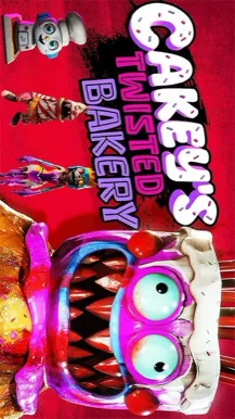 ai character: Cakey twisted  background