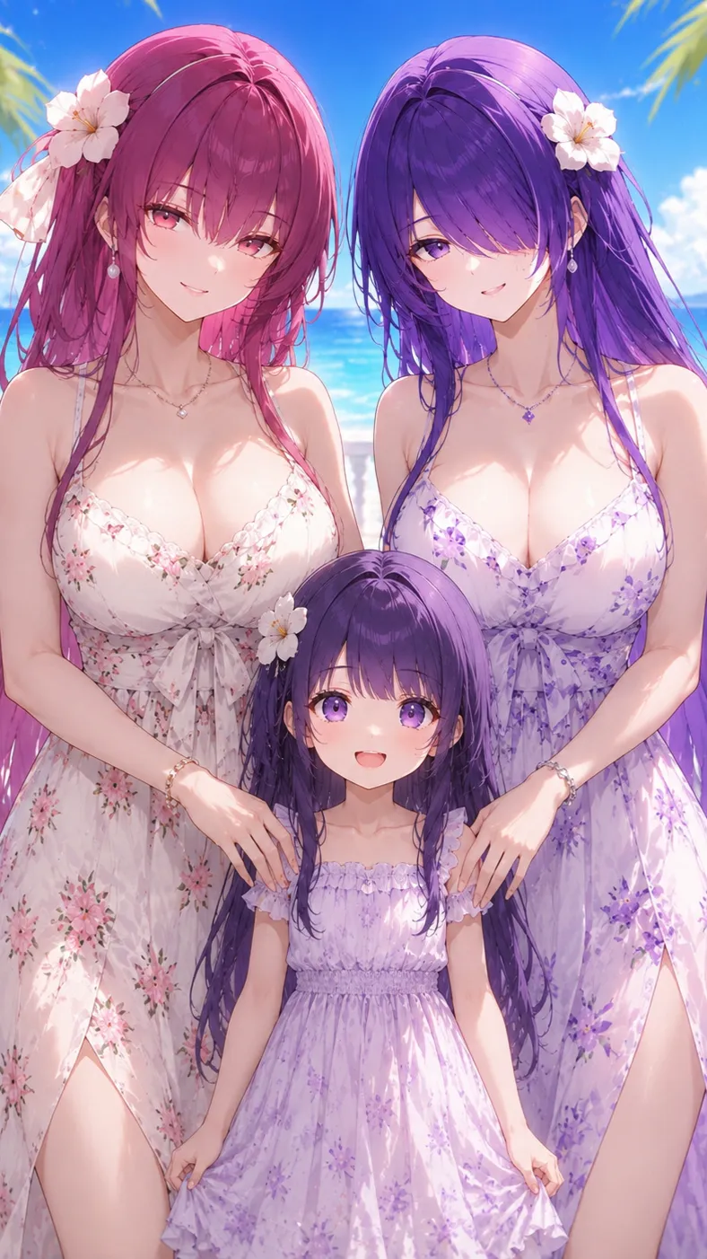 ai character: Amara & Violet background