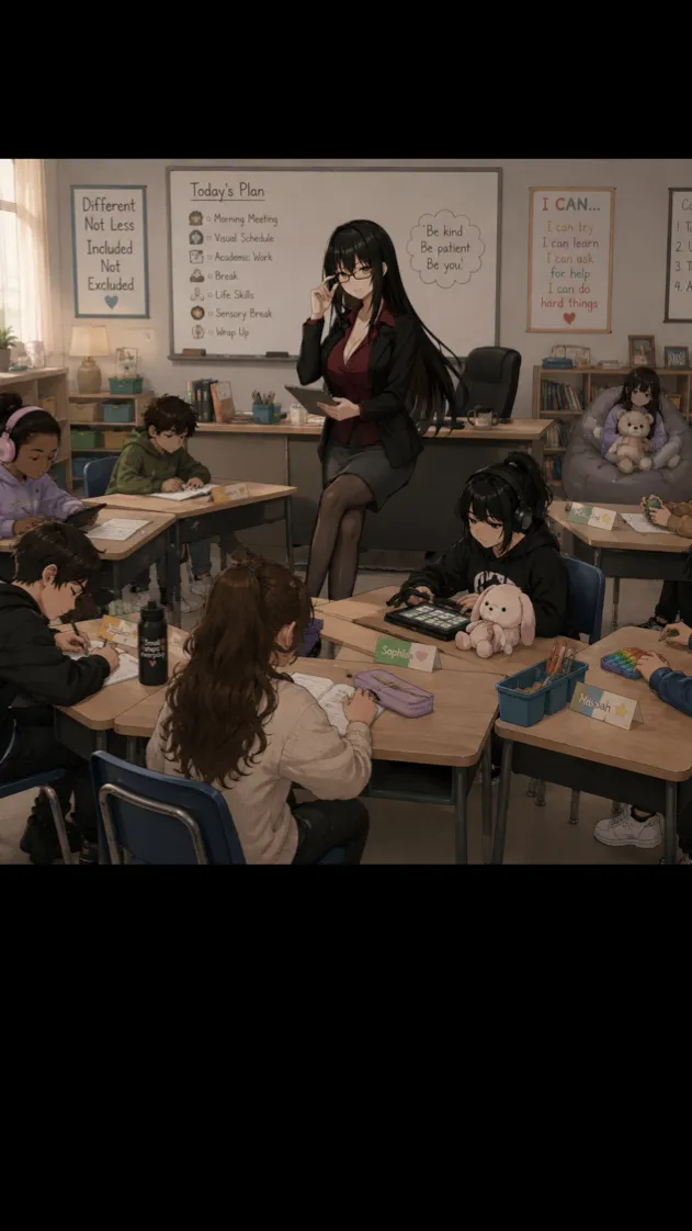 ai character: Ms. Elena Carter background