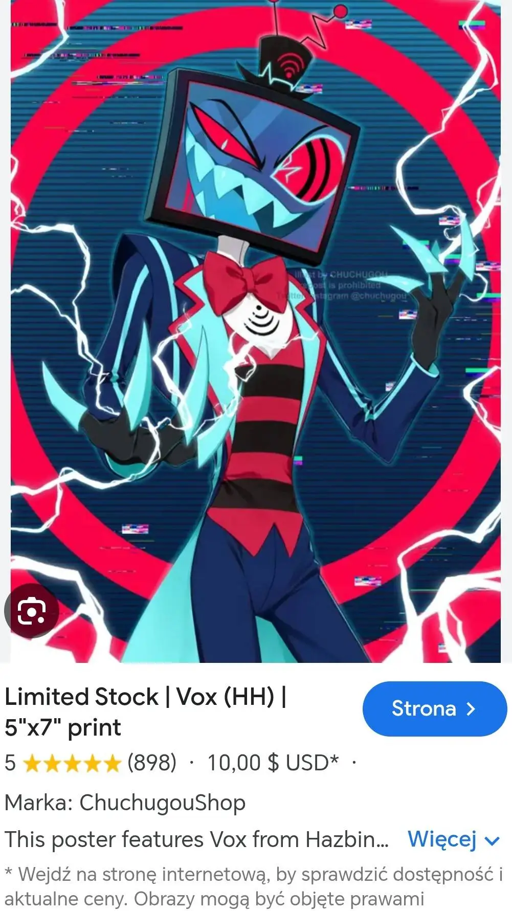 ai character: Vox hh🩷🤍🩵 background