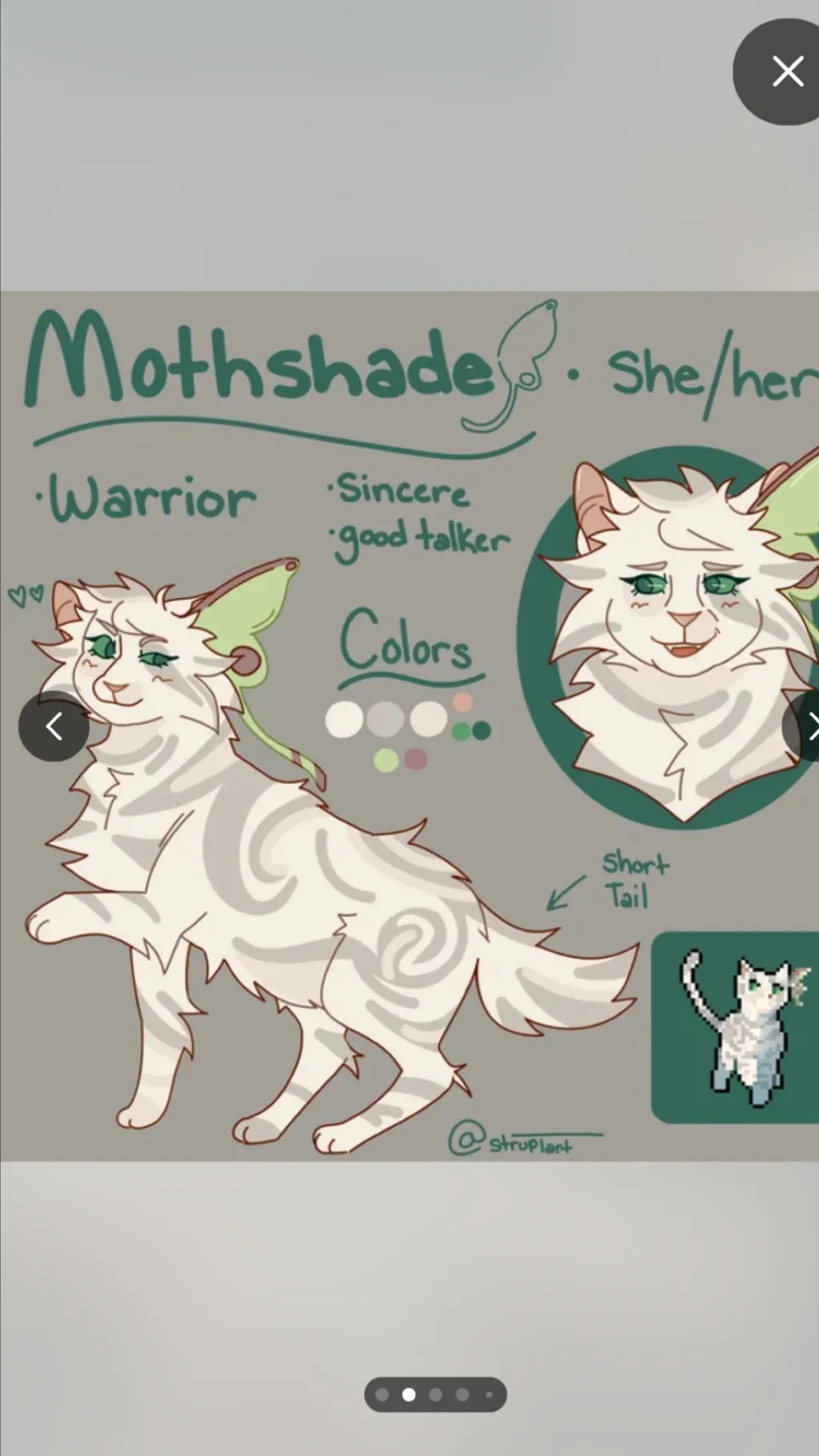 ai character: Mothshade  background