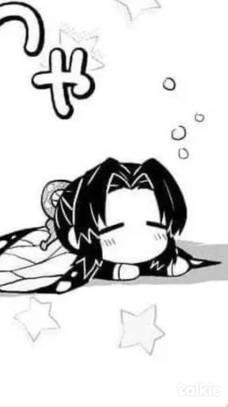 ai character: Sleepy Shinobu  background