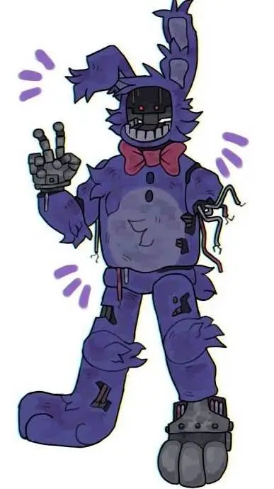 ai character: withered bonnie xd background