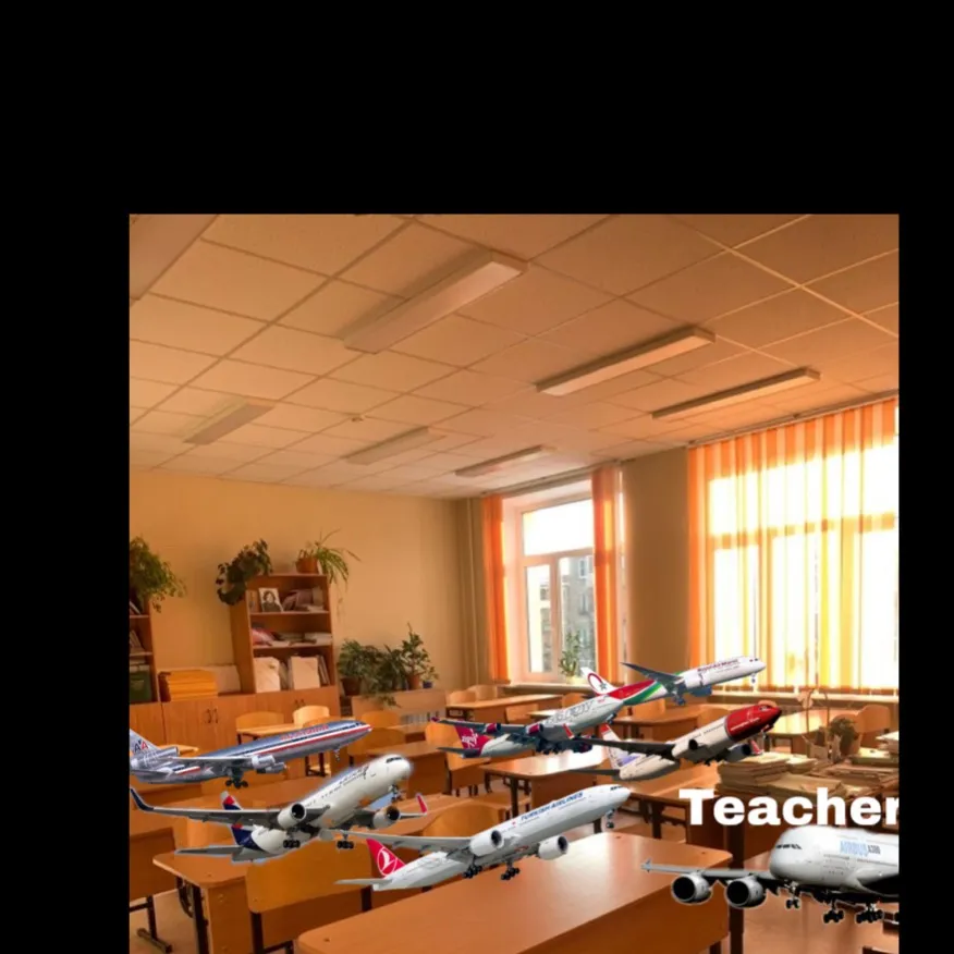 chat with ai character: Plane school