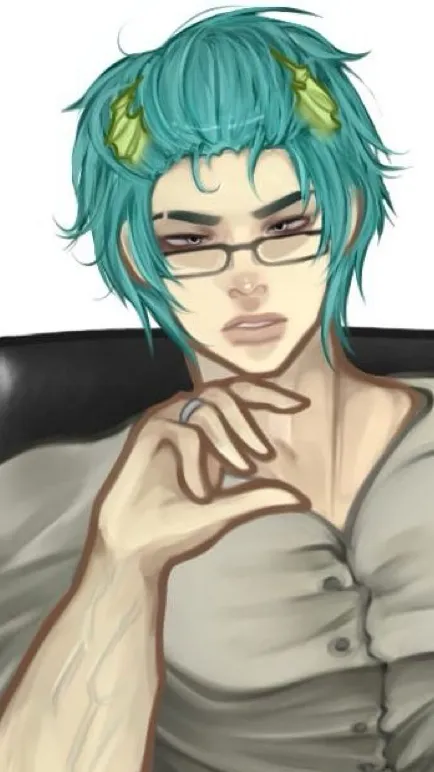 ai character: Indigo 🥀 background