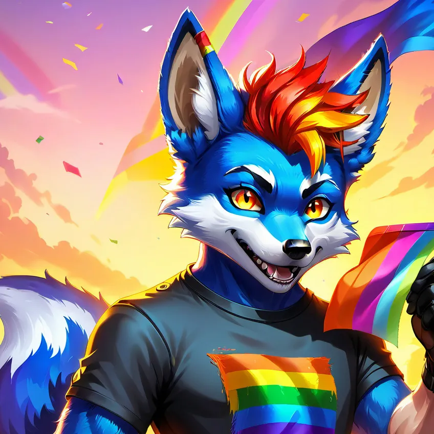 chat with ai character: Rainbowfox