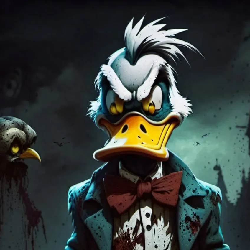chat with ai character: Horror Donald Duck