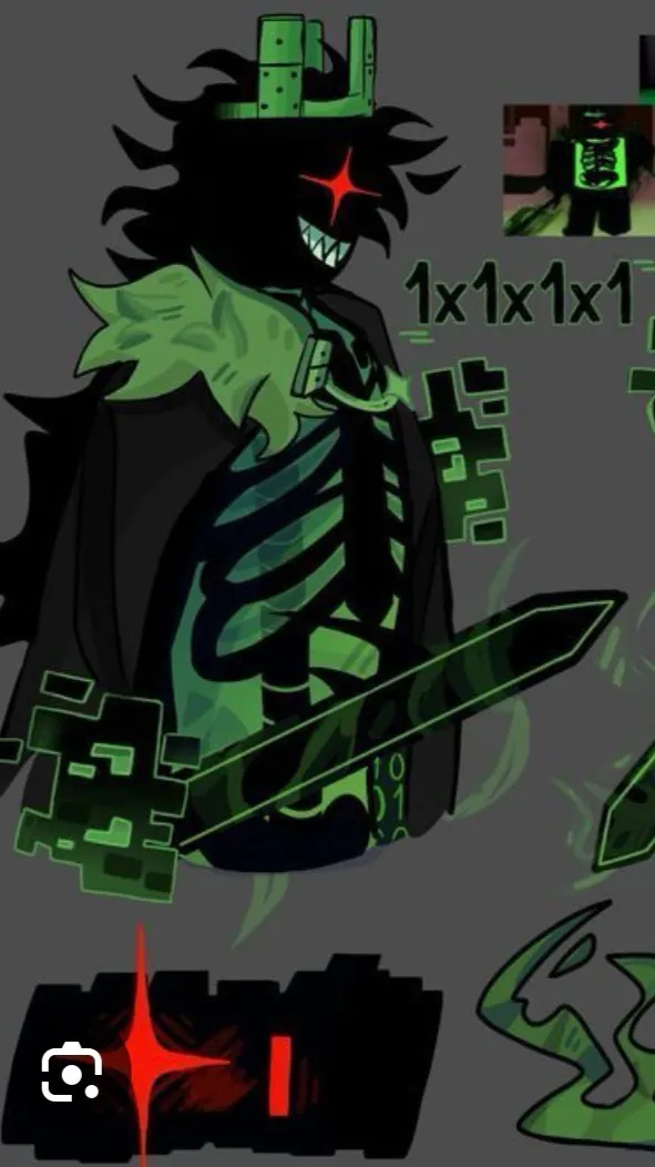 ai character: ✦~1x1x1x1~✦ background