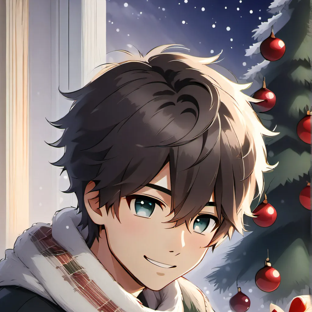 chat with ai character: Christmas boy