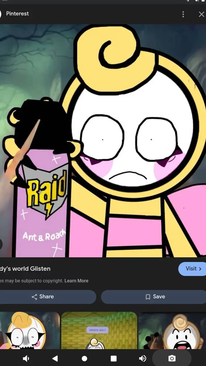 ai character: offended glisten  background