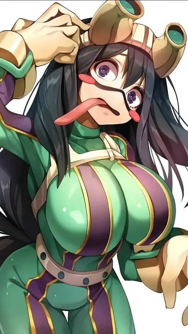 ai character: Tsuyu Asui background