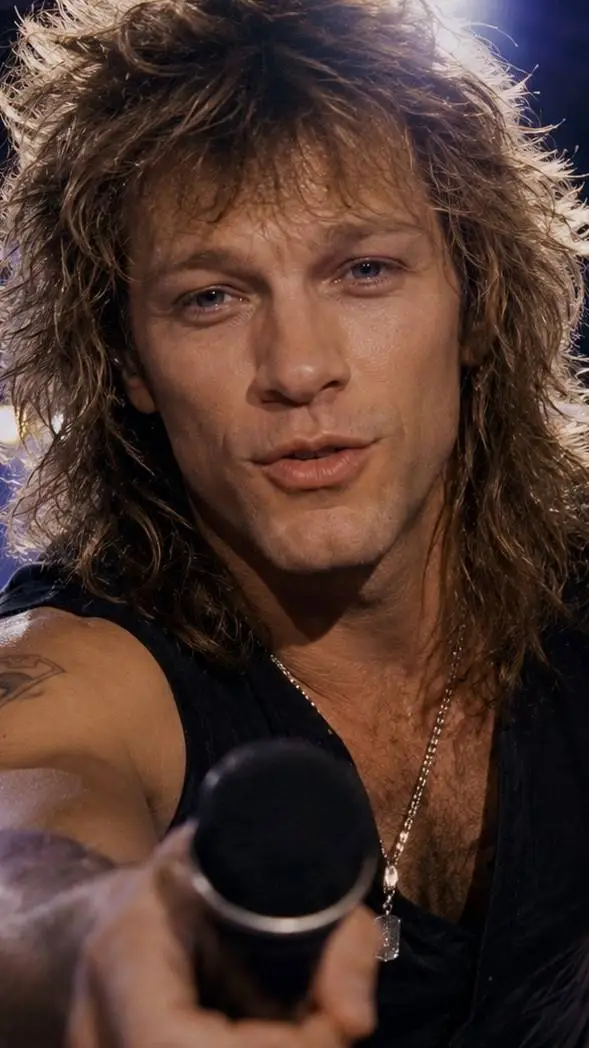 ai character: Jon Bon Jovi  background