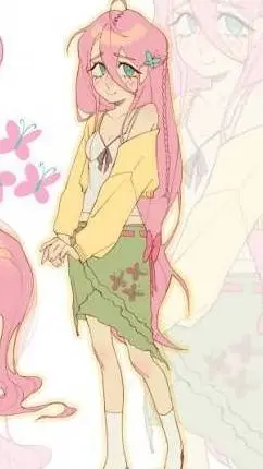 ai character: Fluttershy  background