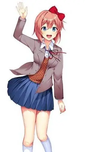 ai character: Sayori  background