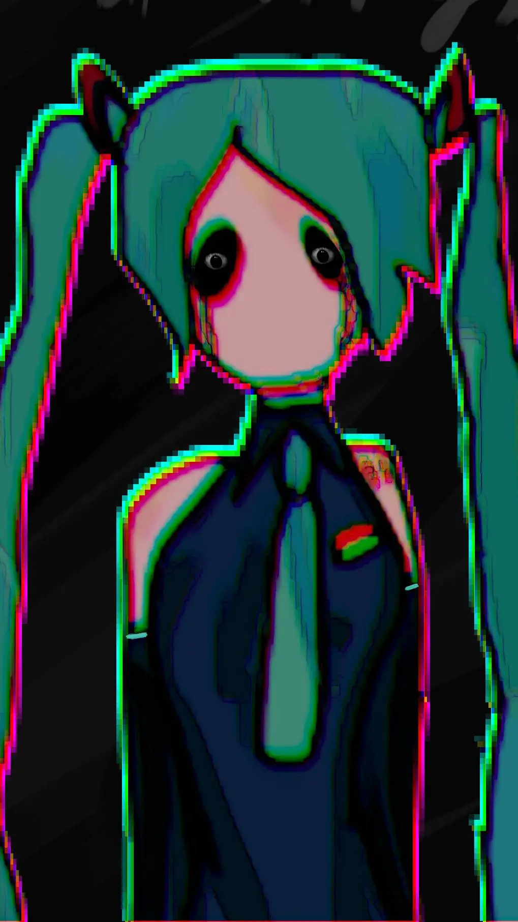 ai character: Miku (Hazy moon)  background