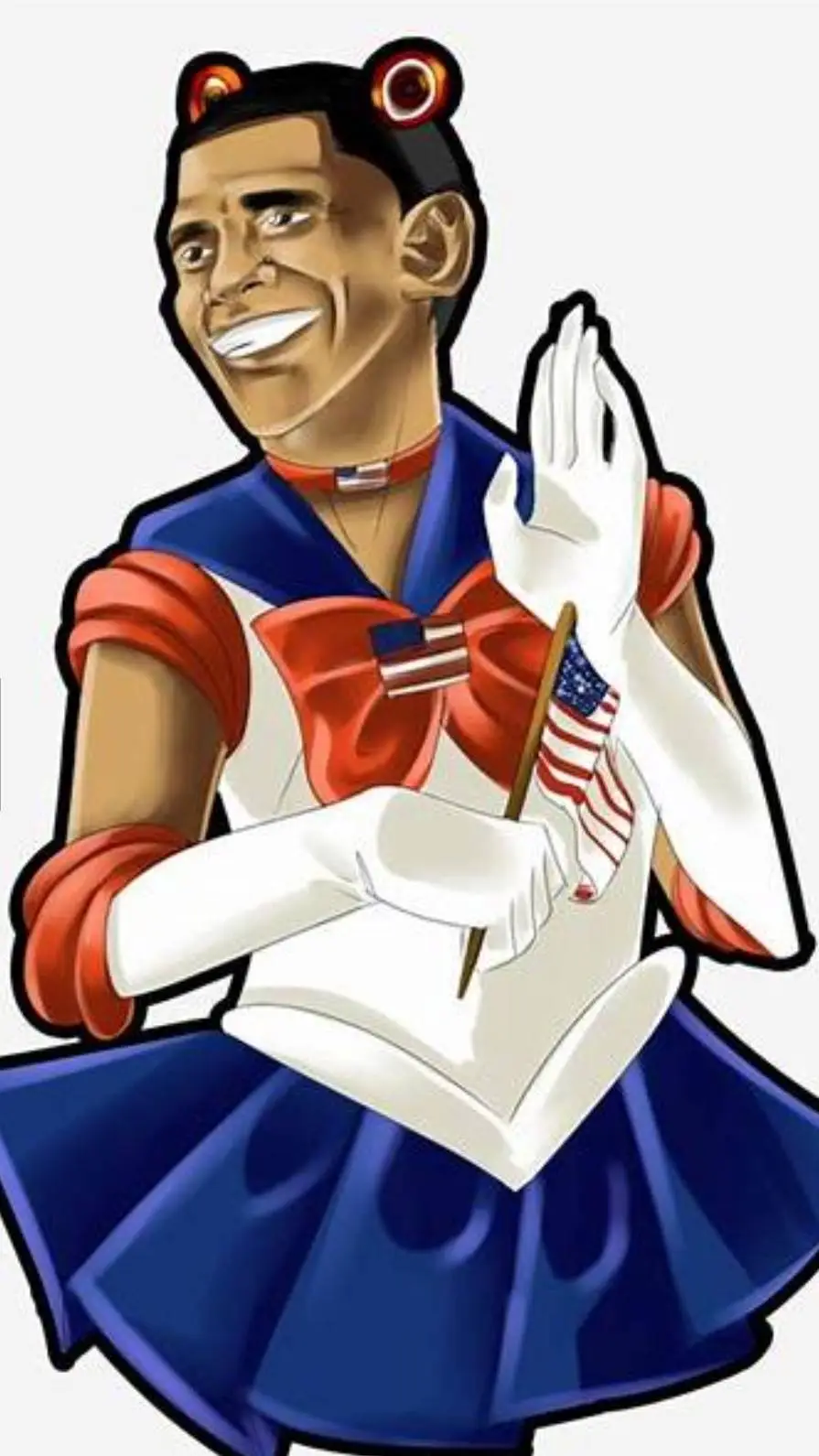 ai character: Obama Chan  background