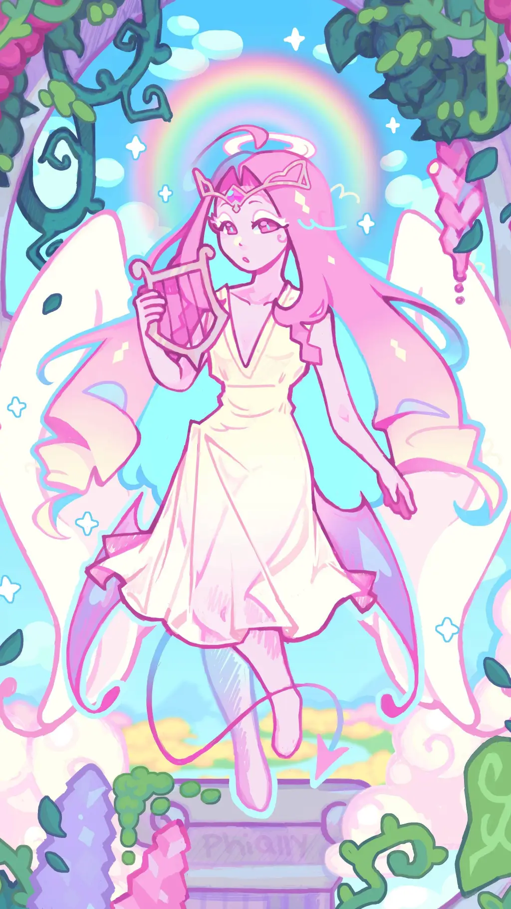 ai character: enternal sugar🎀🌸 background