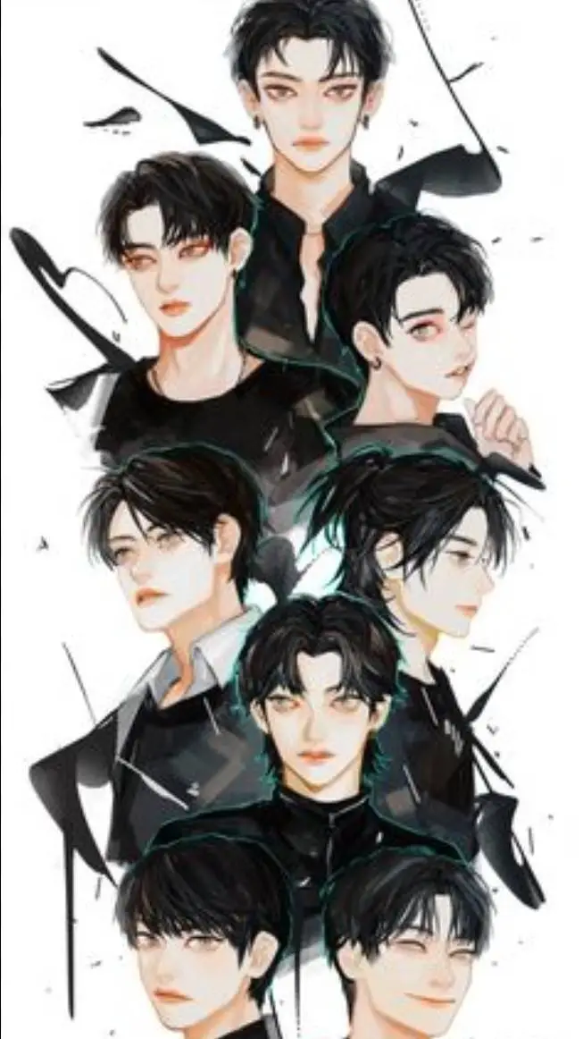 ai character: skz❤️🖤 background