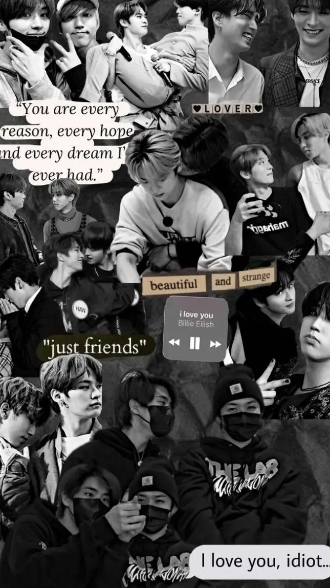 ai character: minsung💚🩷 background