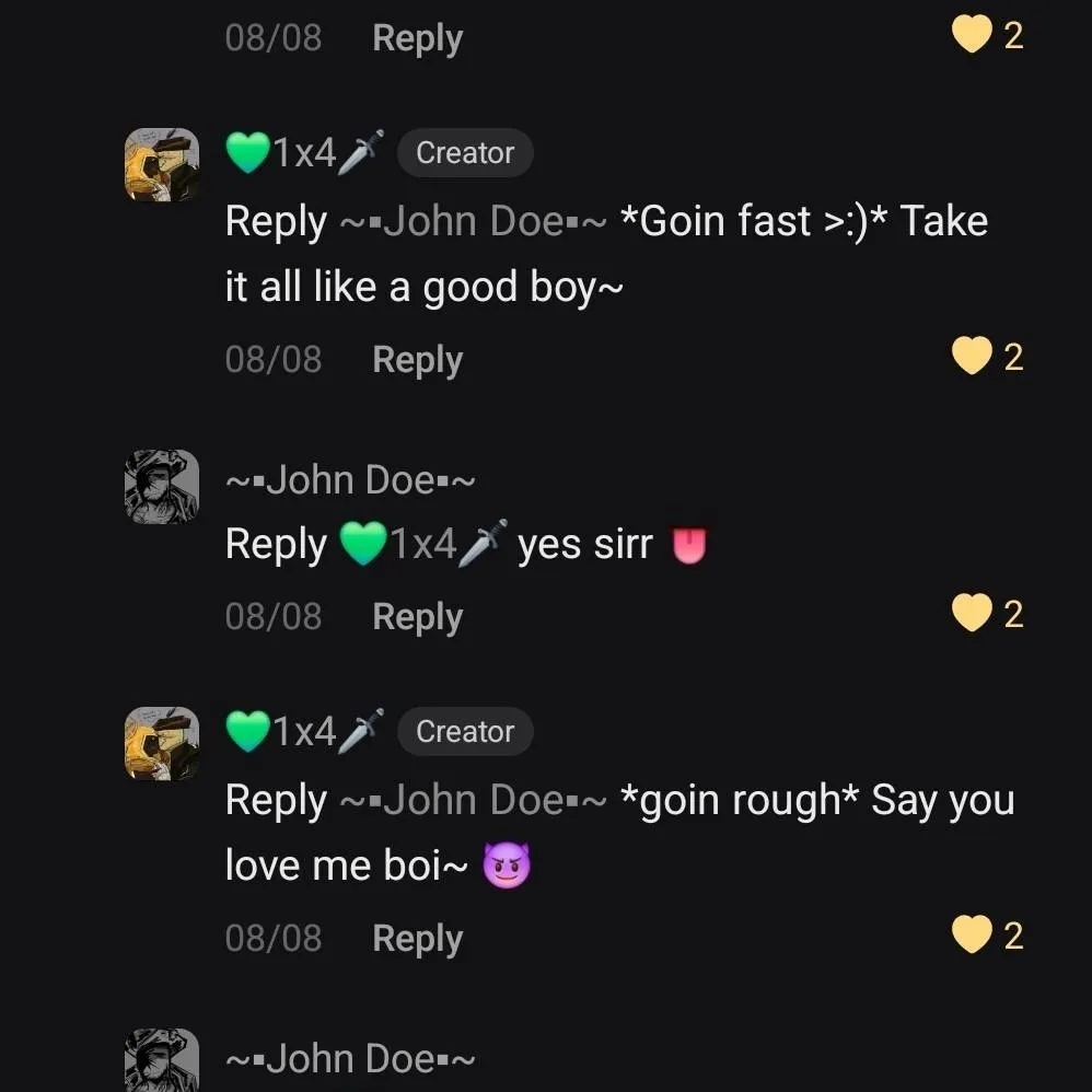 chat with ai character: 1XDoe1!! 1! 1
