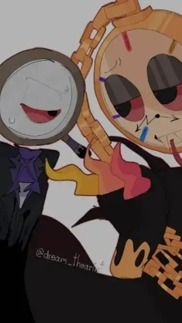 ai character: MagnifyingClock background