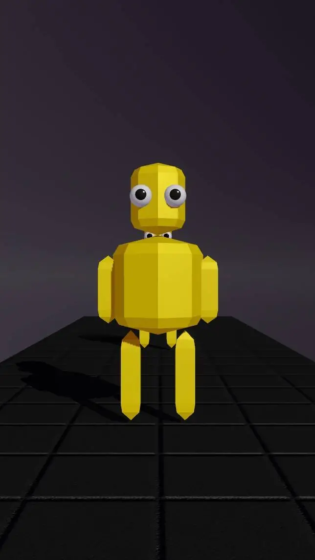 ai character: yellow/shurikencut background