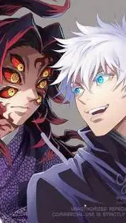 ai character: Kokushibo X Gojo background
