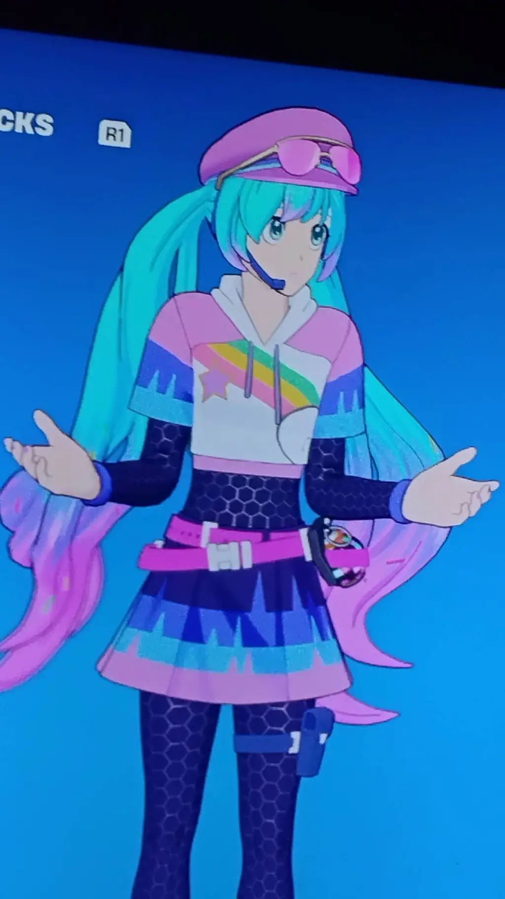 ai character: hatsune miku  background
