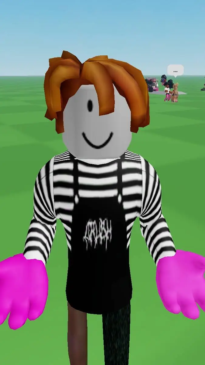 ai character: hold out hands background