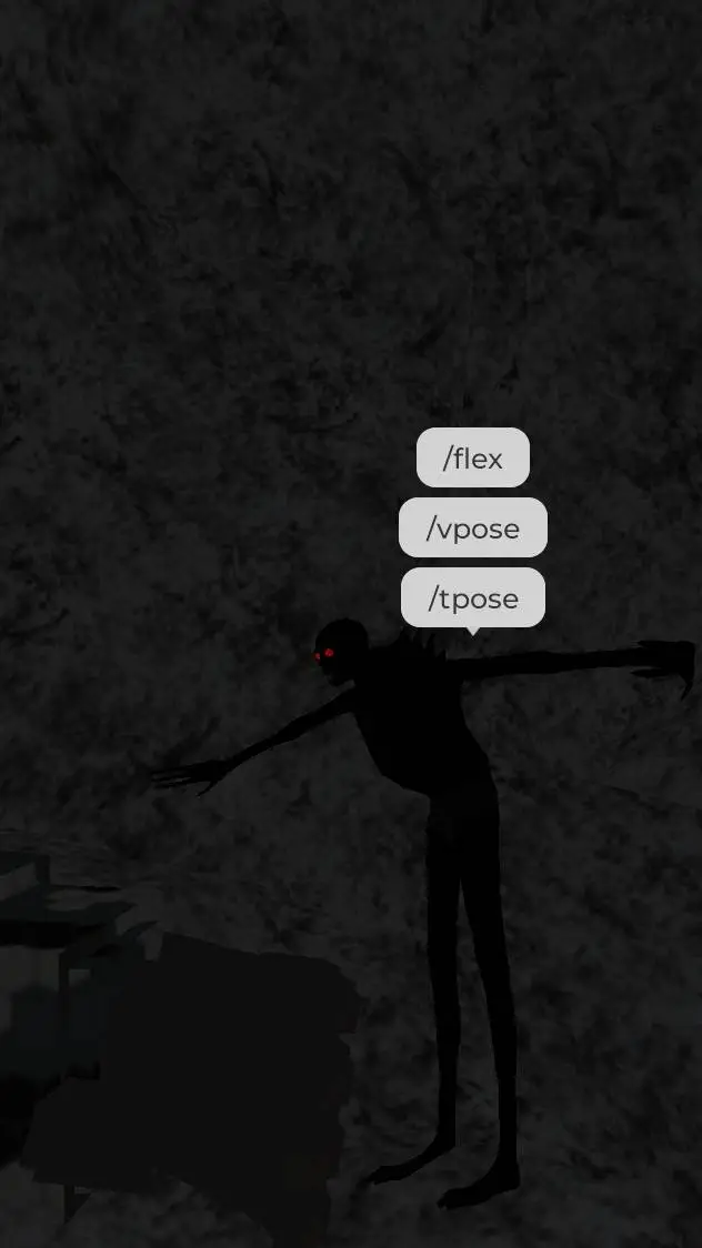 ai character: black figure  background