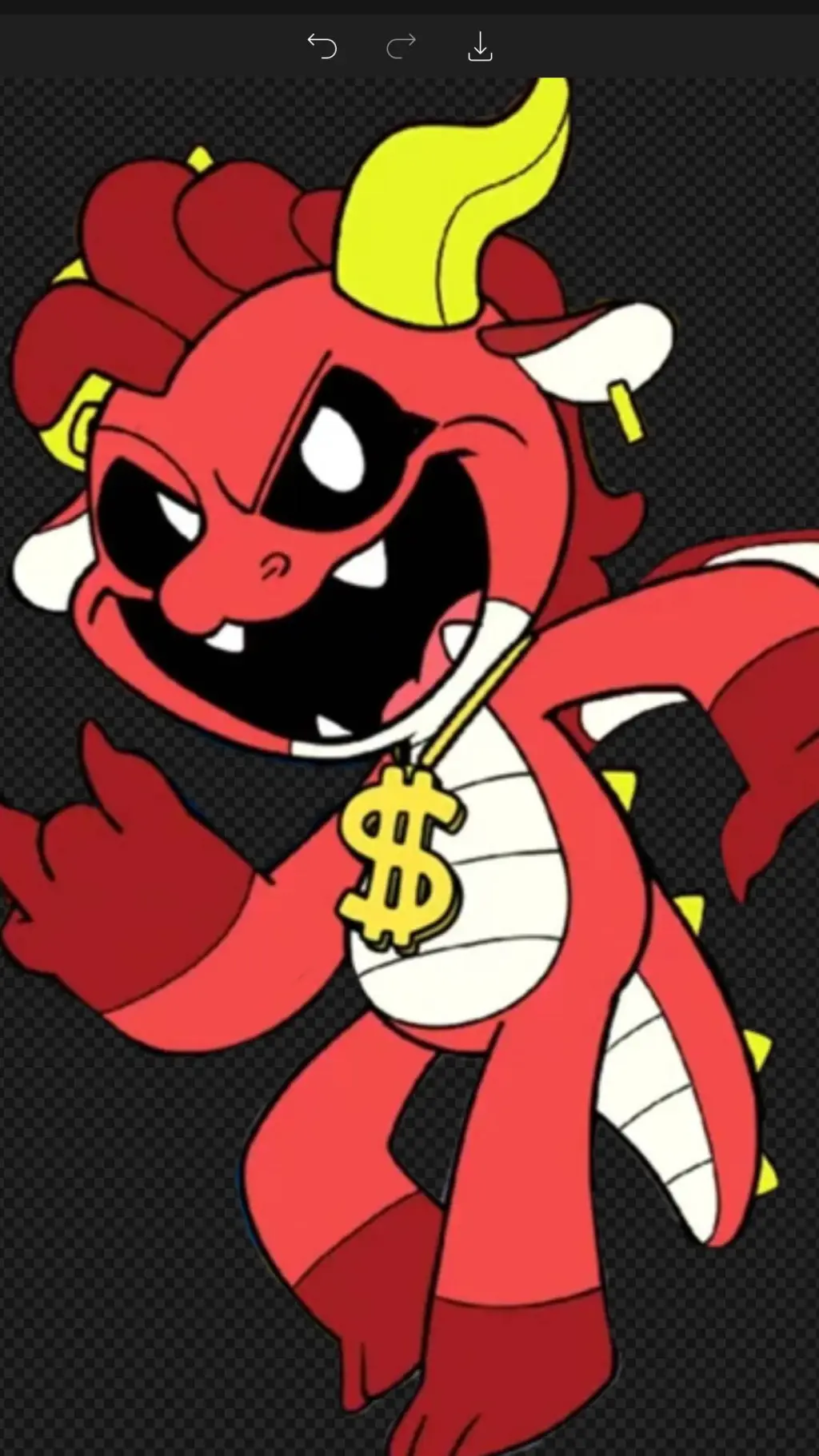 ai character: Simon smoke  background