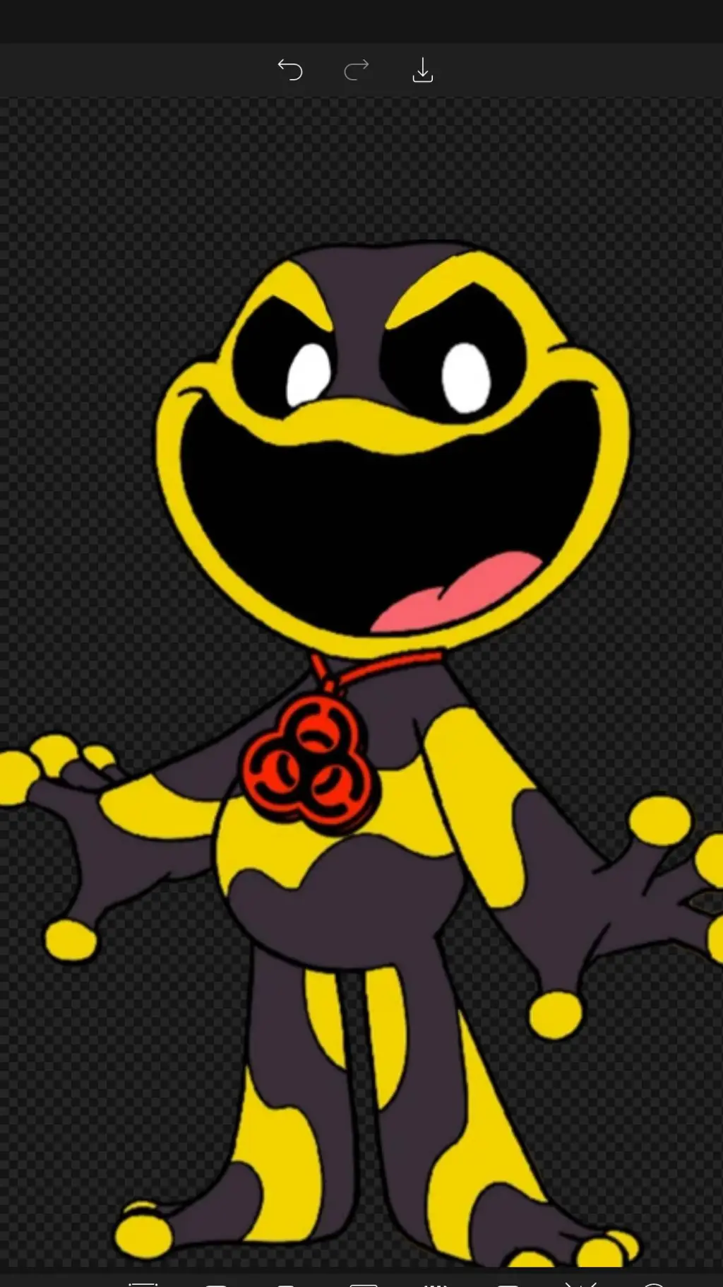 ai character: icky licky  background