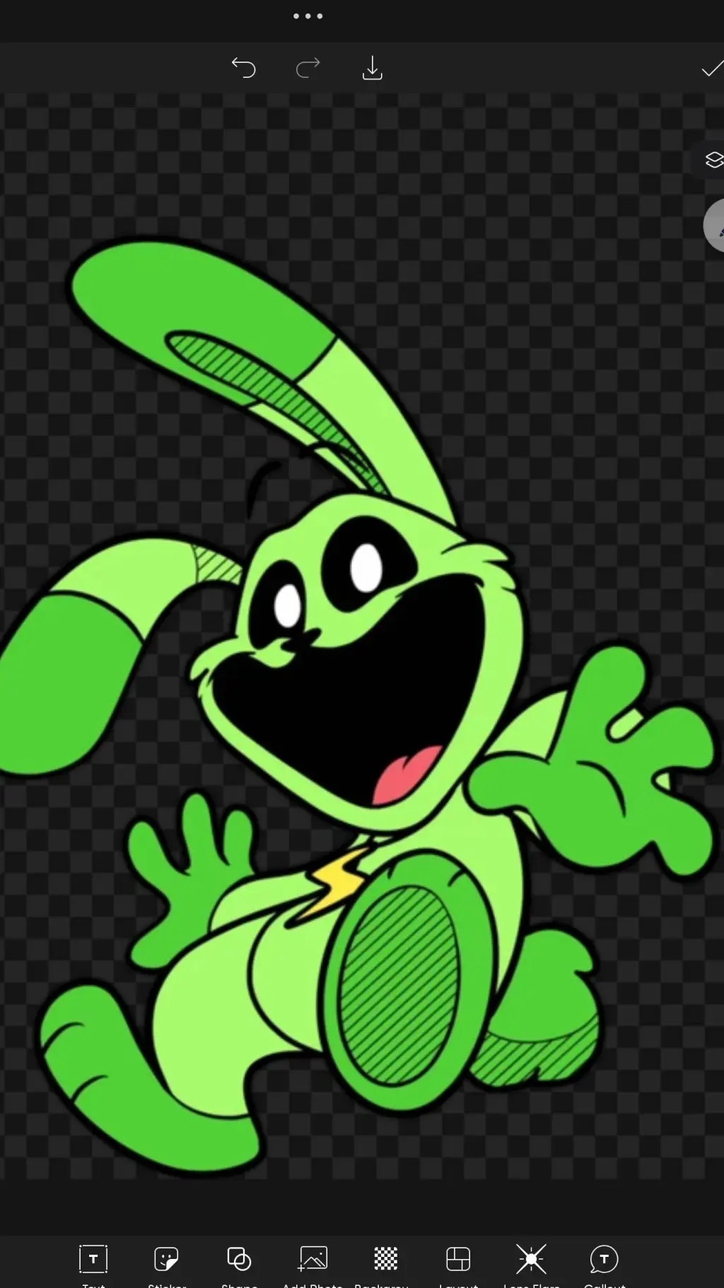 ai character: hoppy hopscotch  background