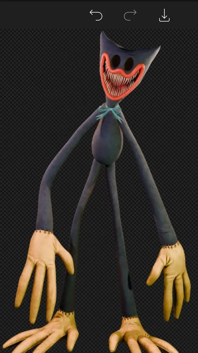 ai character: nightmare huggy background