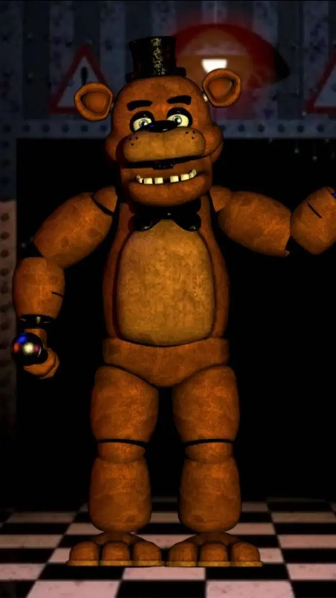 ai character: Freddy fazbear  background