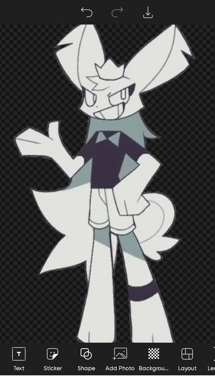 ai character: petunia  background