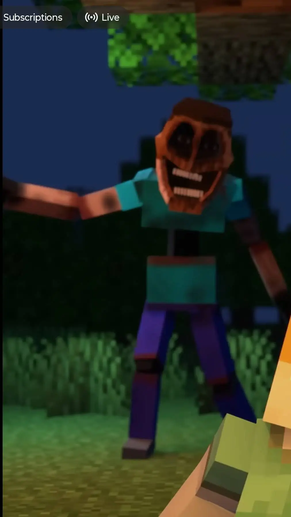 ai character: Minecraft mimic  background