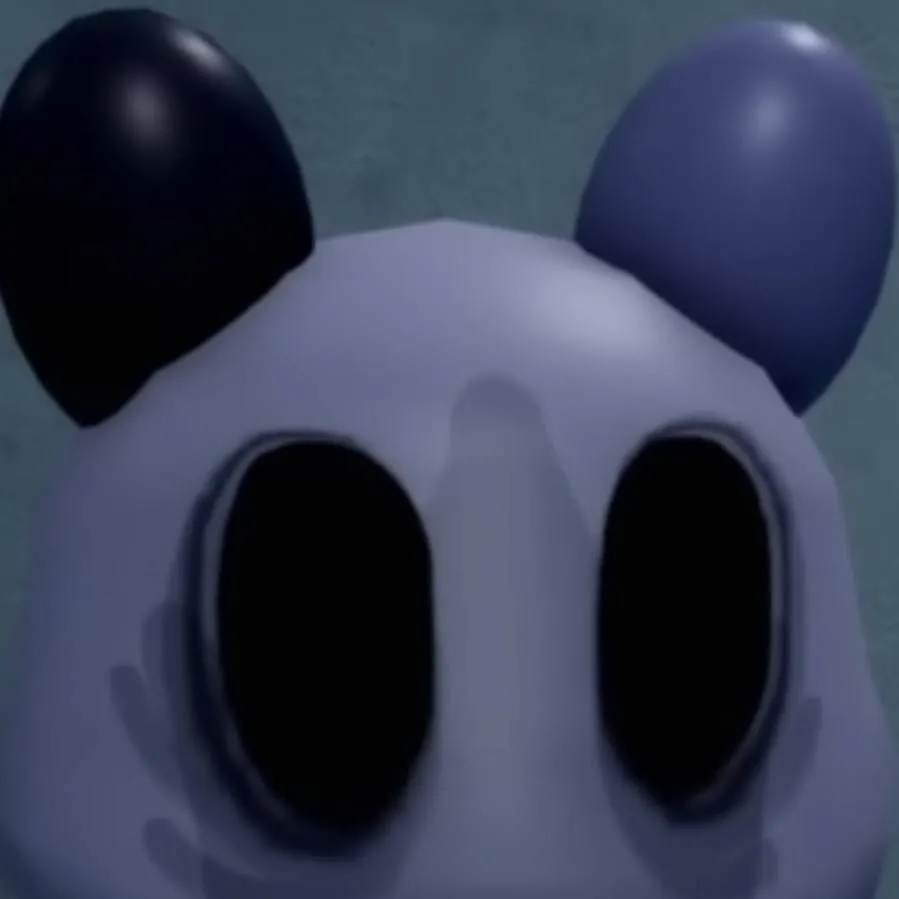 chat with ai character: hollow face