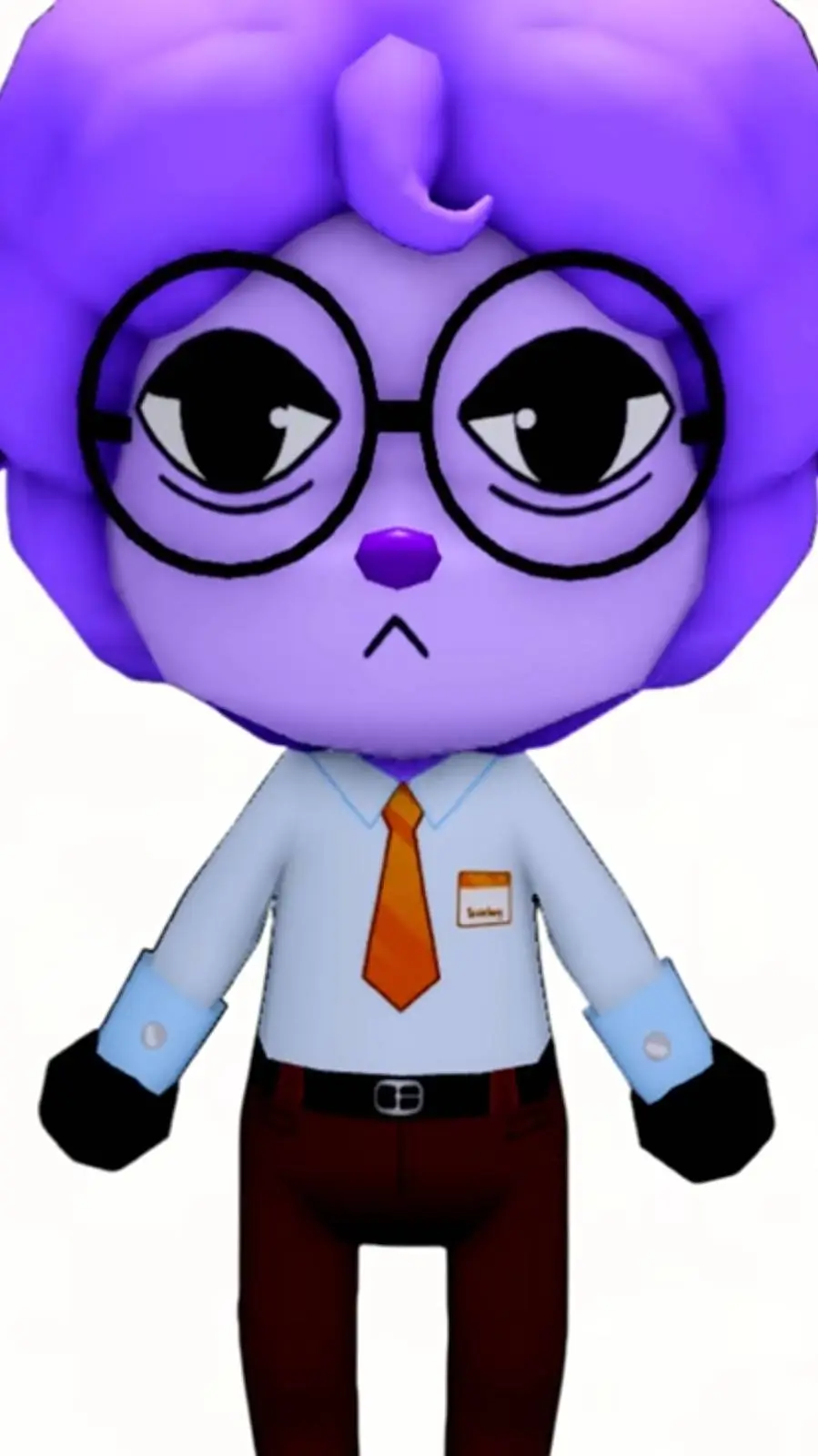 ai character: secretary  background