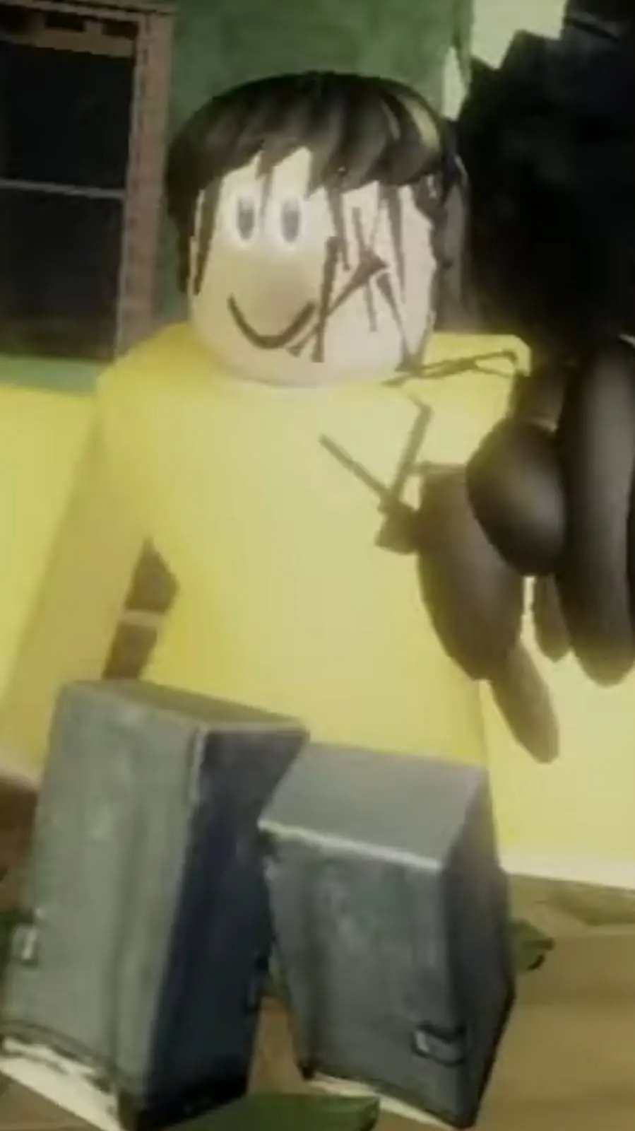 ai character: joy/happy human  background