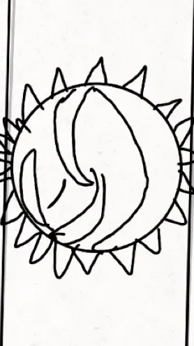 ai character: Hypnosis sun  background