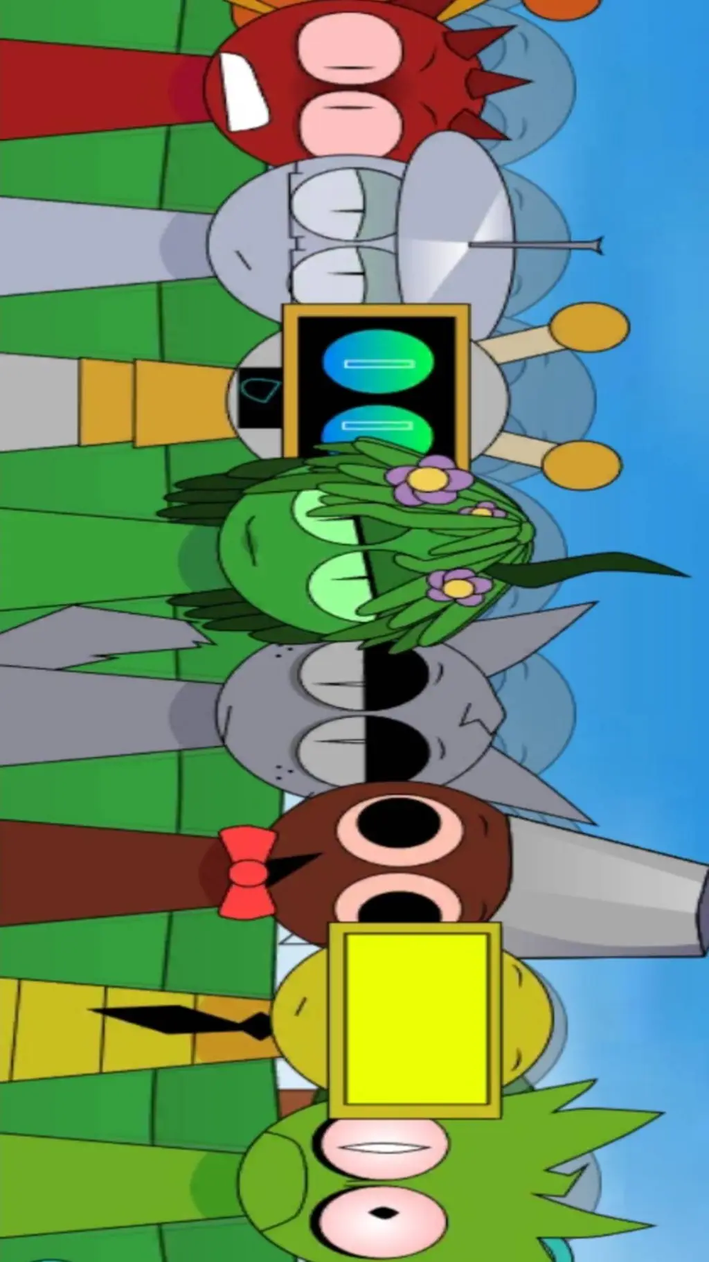 ai character: ՏᑭᖇᑌᑎKI 1Տ𝒕 row🌈 background